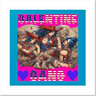 Galentines gang girls party Posters and Art